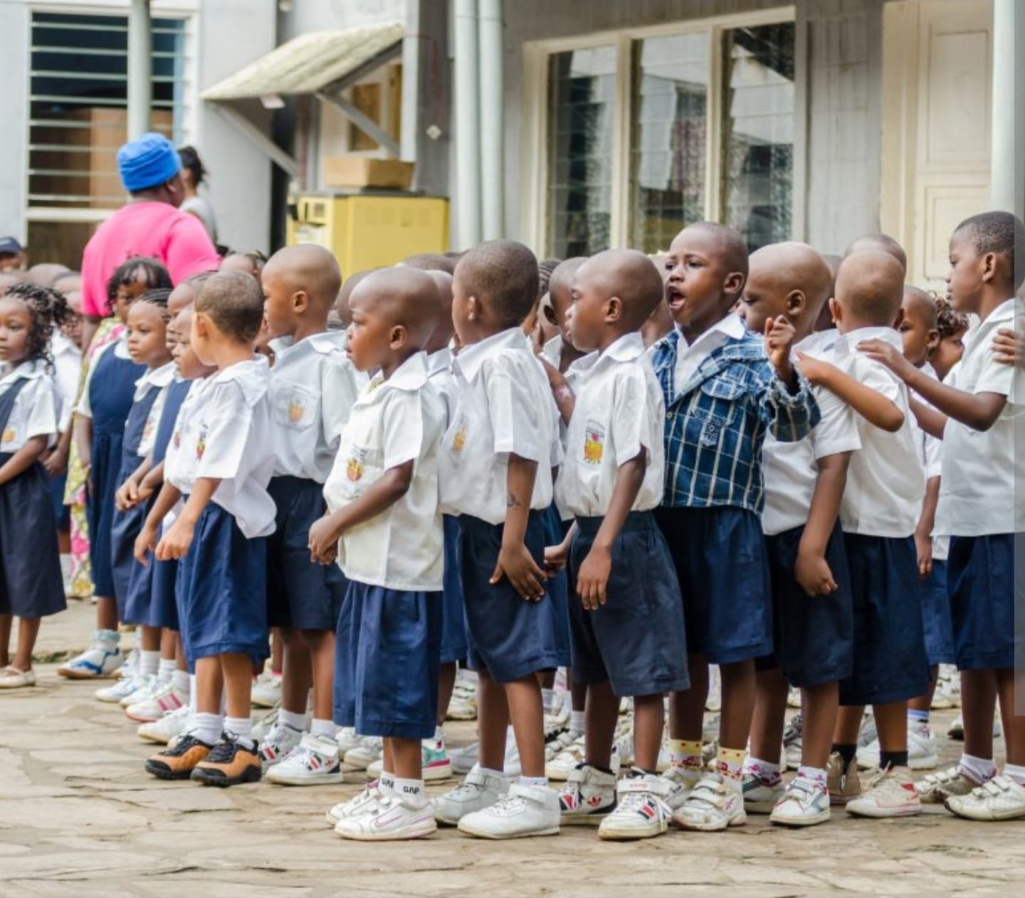 Congolese children playing outdoors